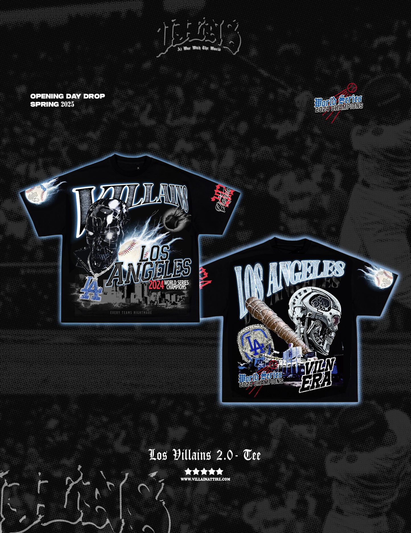 "LOS VILLAINS 2.0" TEE