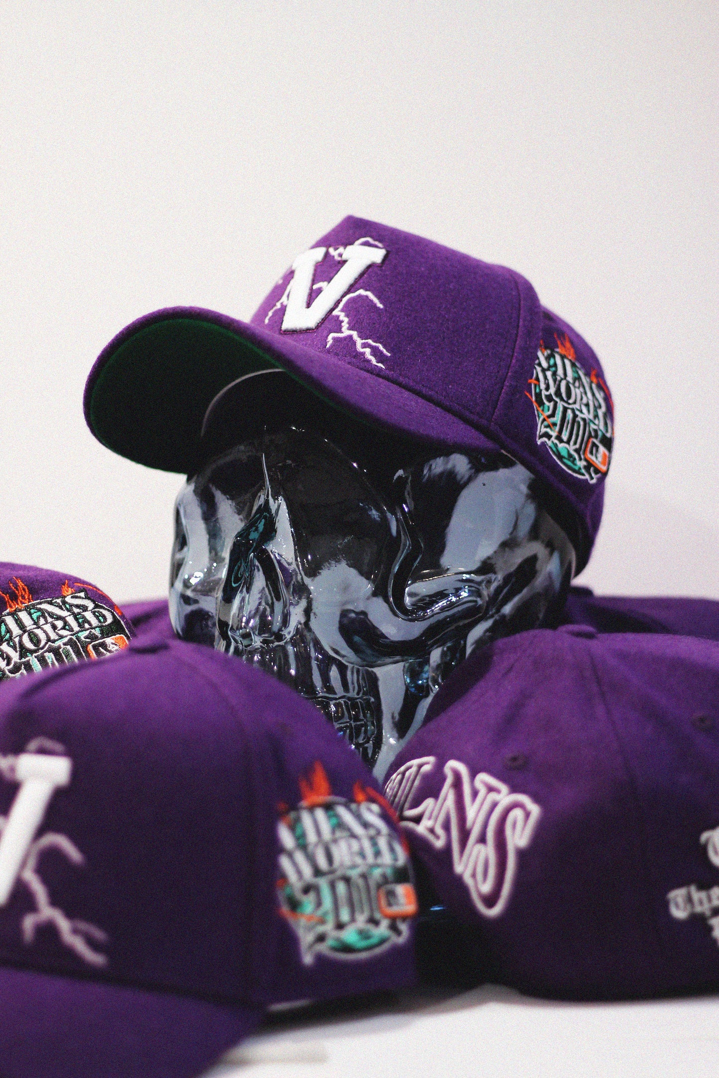 "V" Lightning Hat (Purple)