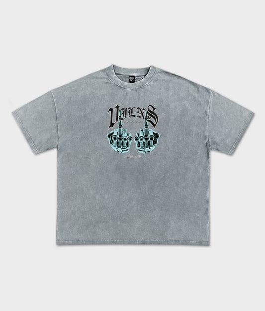 FVCK EM' TEE (DARK SILVER)