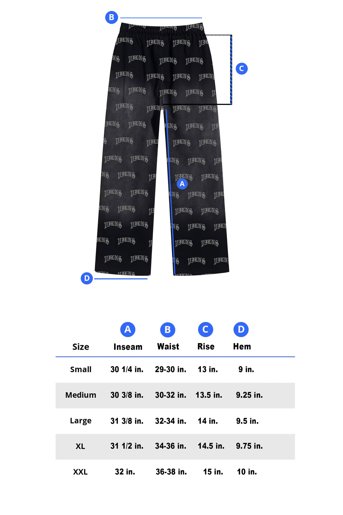 'SUN FADE VILNS' SWEATS (BAGGY)