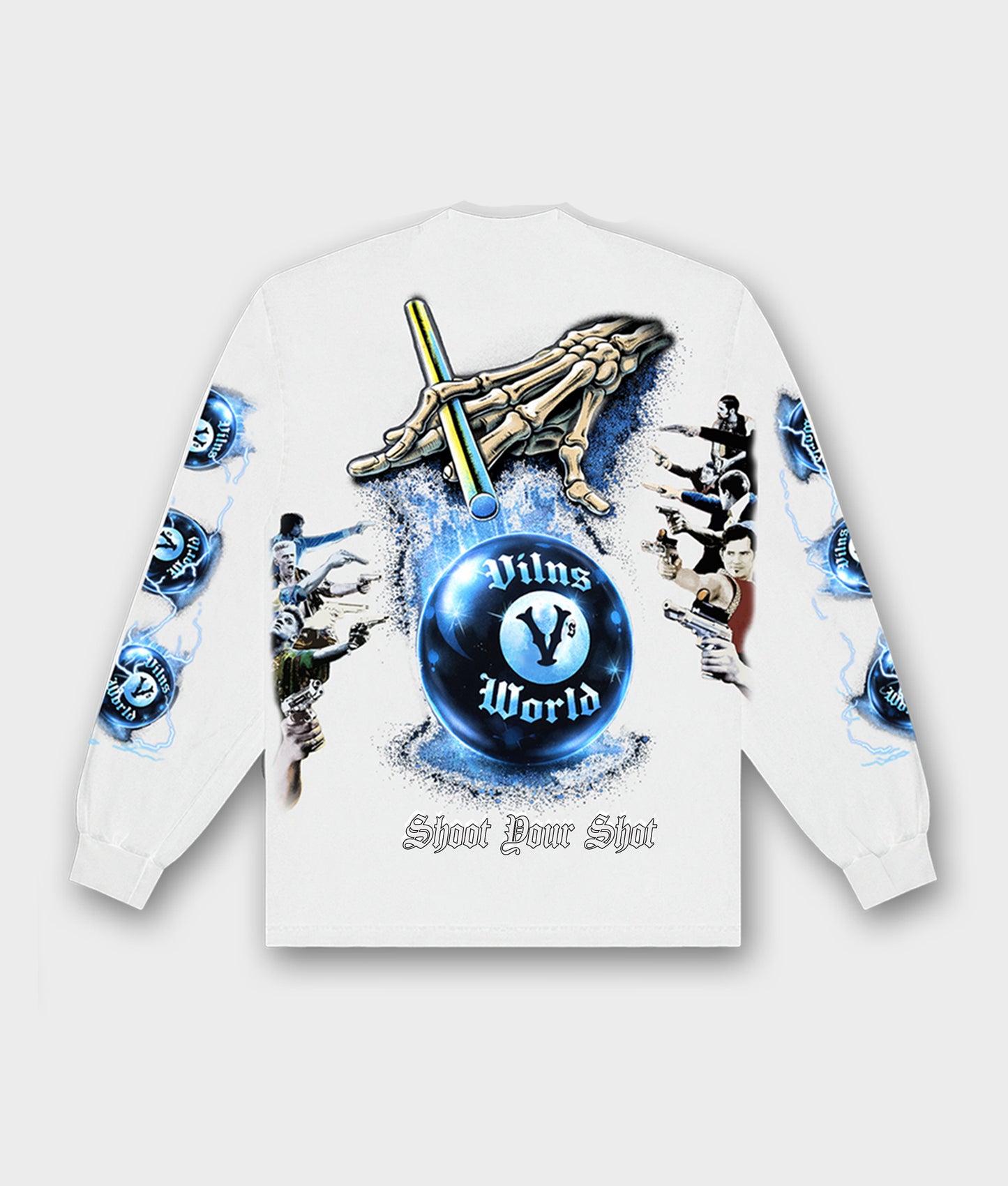 Shooters Long Sleeve (White)