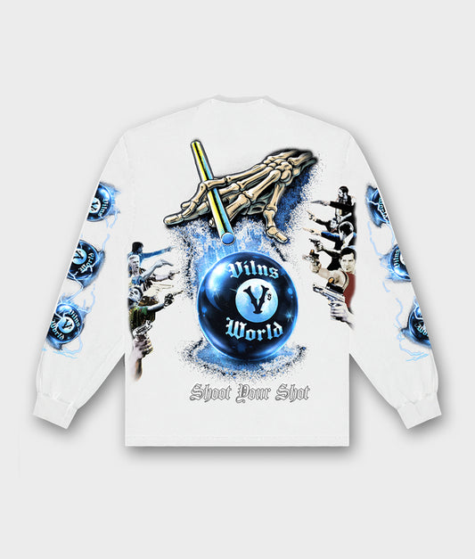 Shooters Long Sleeve (White)