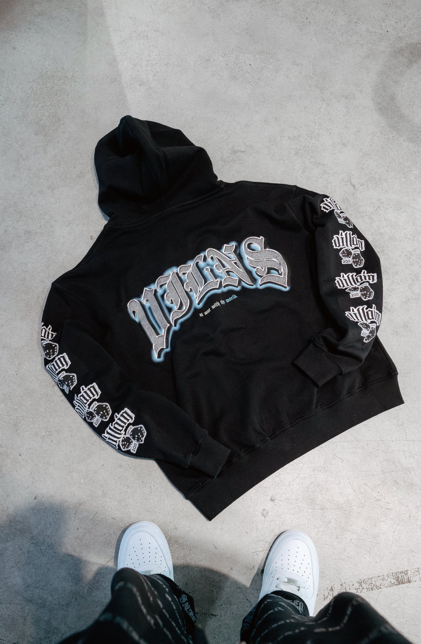 VILNS CHROME ZIP UP HOODIE