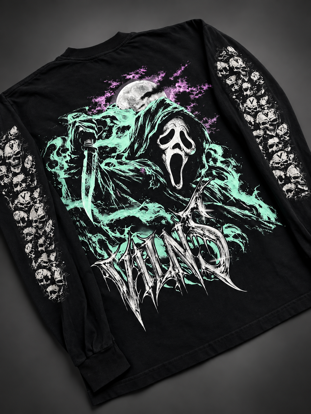 Ghost Kills Long Sleeve - Black