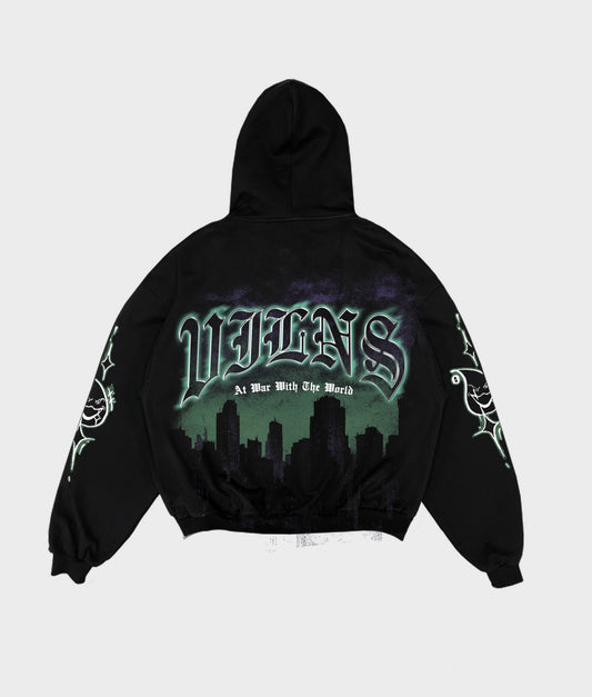 JOKER S ZIP-UP HOODIE (BLACK)