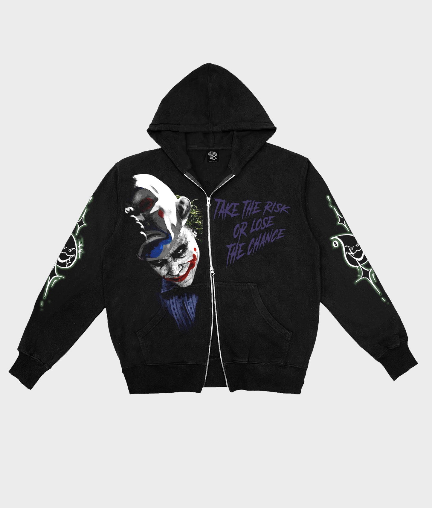JOKER S ZIP-UP HOODIE (BLACK)