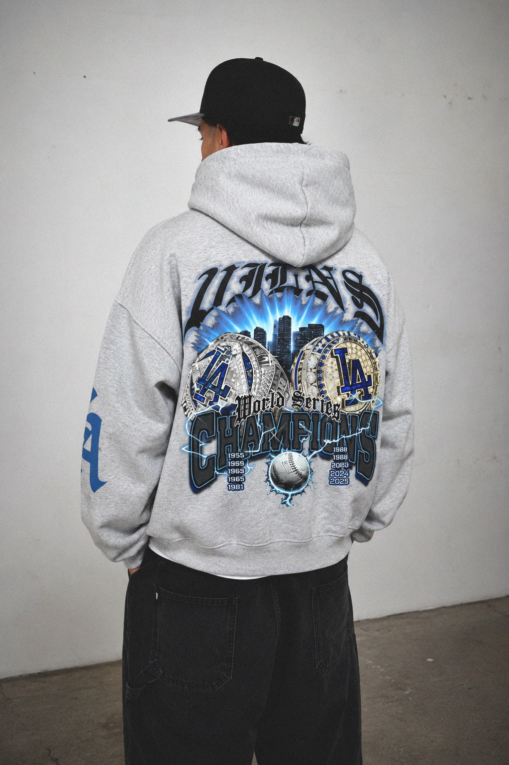 LA RINGS HOODIE (Grey)