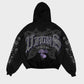 RIB WIRE - ZIP UP HOODIE (Black)