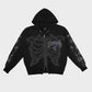 RIB WIRE - ZIP UP HOODIE (Black)