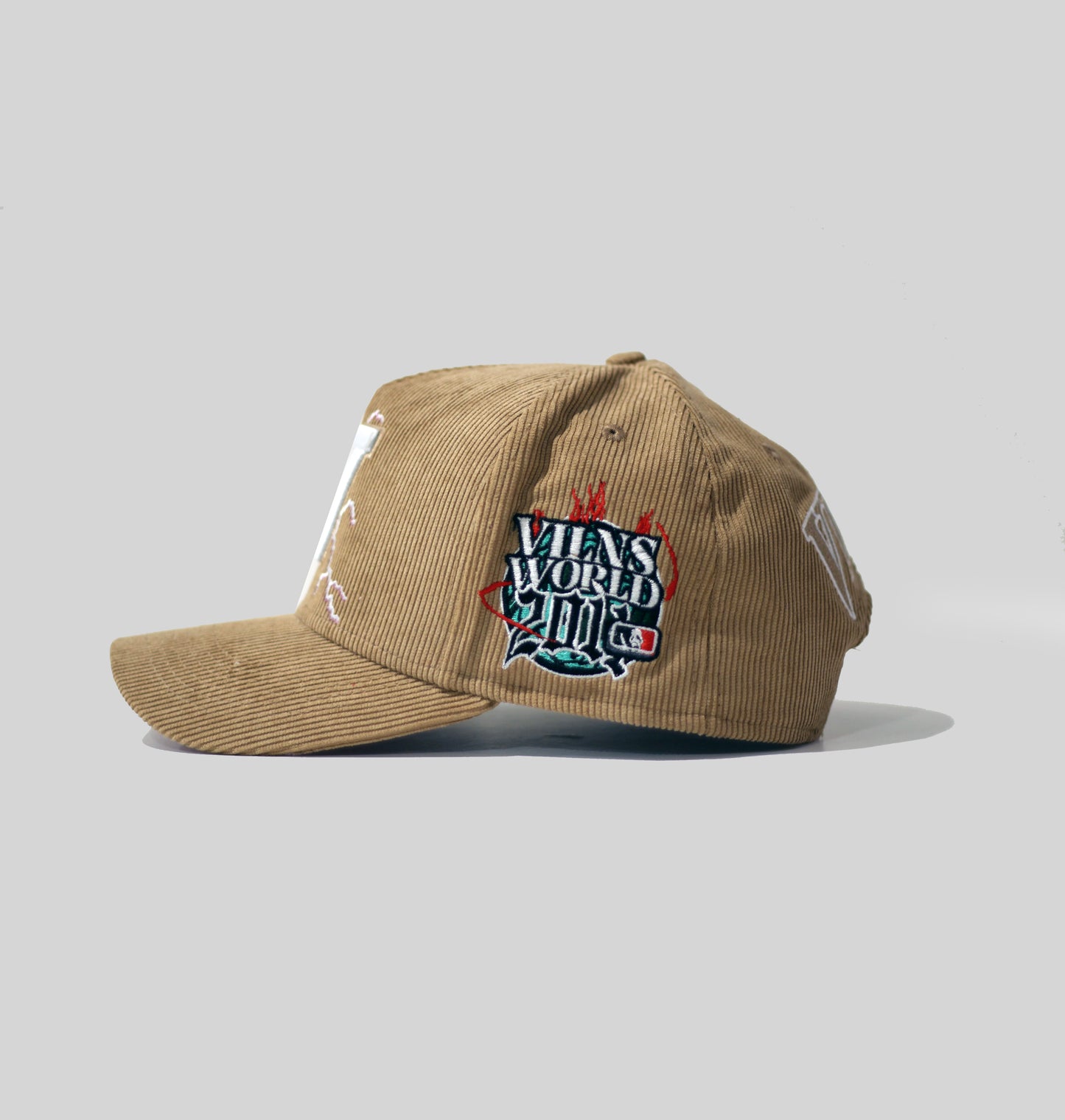 "VILN Lightning Hat" (Brown/Pink)