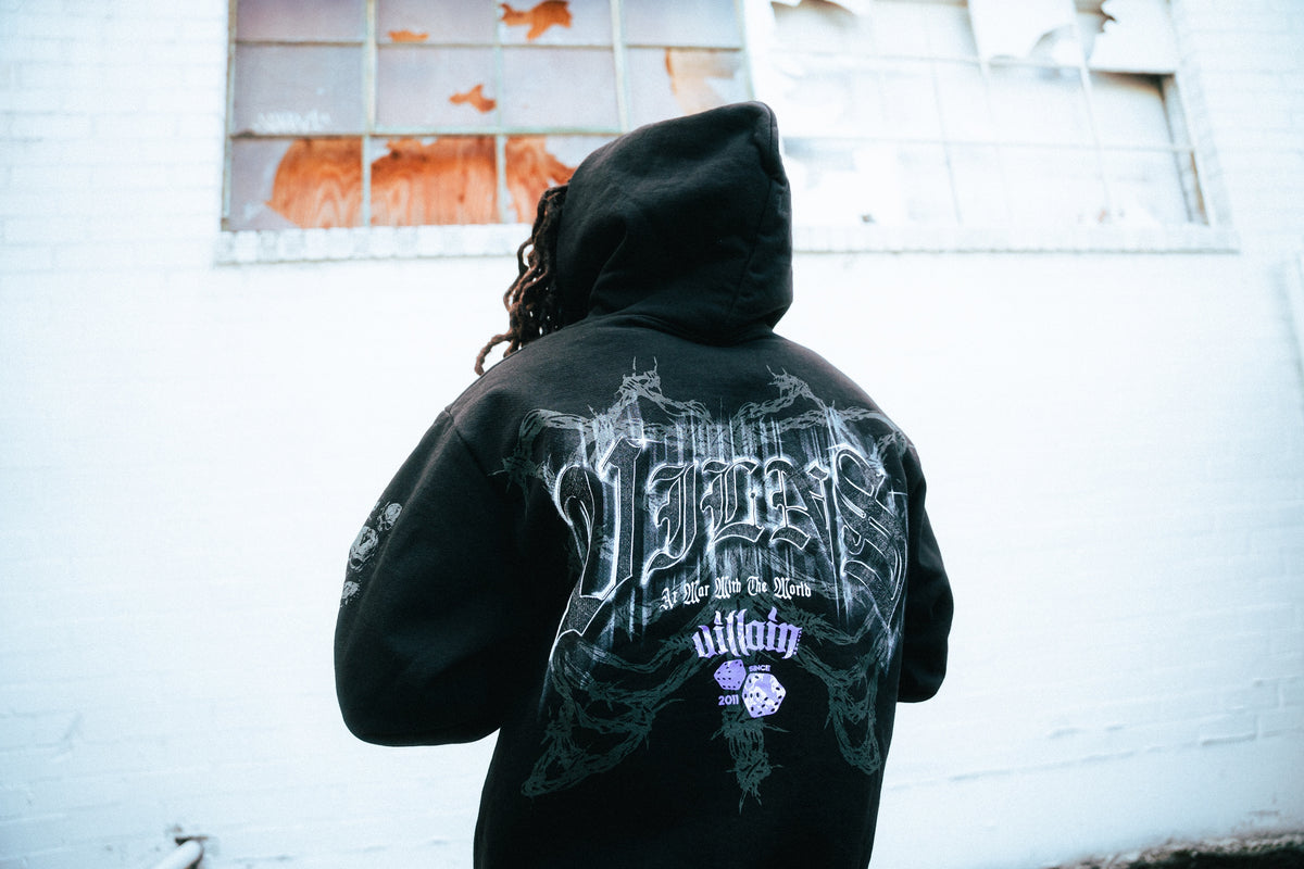 RIB WIRE - ZIP UP HOODIE (Black)