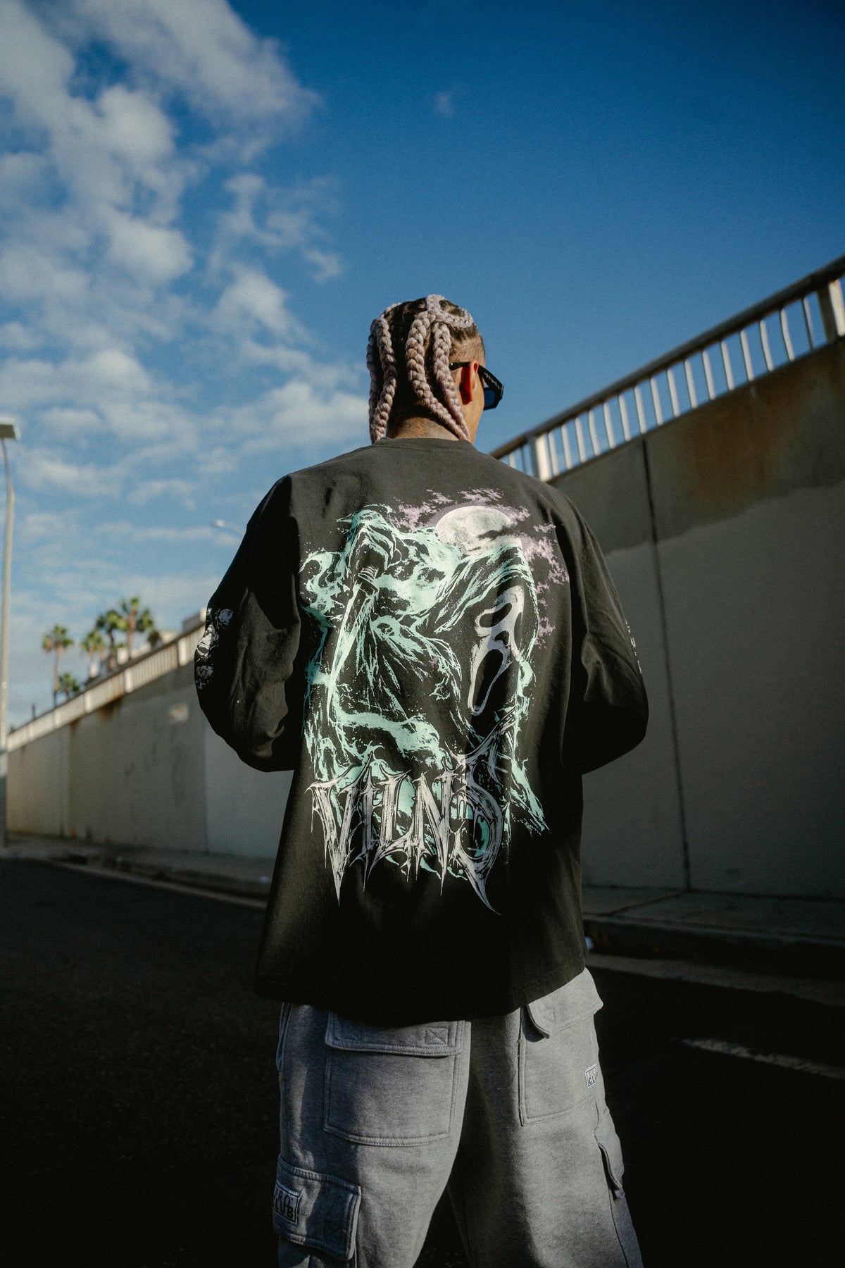 Ghost Kills Long Sleeve - Black