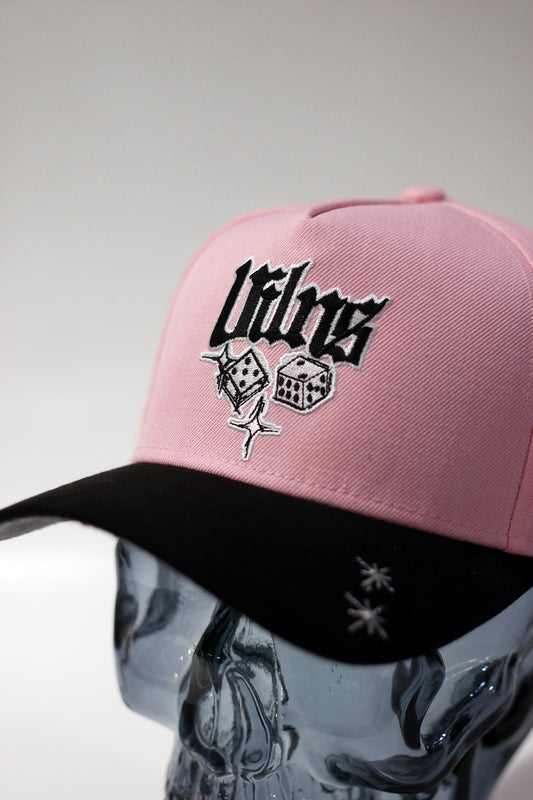 PAISLEY DICE HAT / PINK