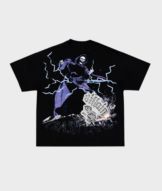 "CRASH LAND" TEE (BLACK)