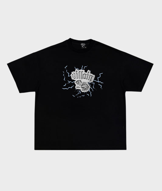 "CRASH LAND" TEE (BLACK)