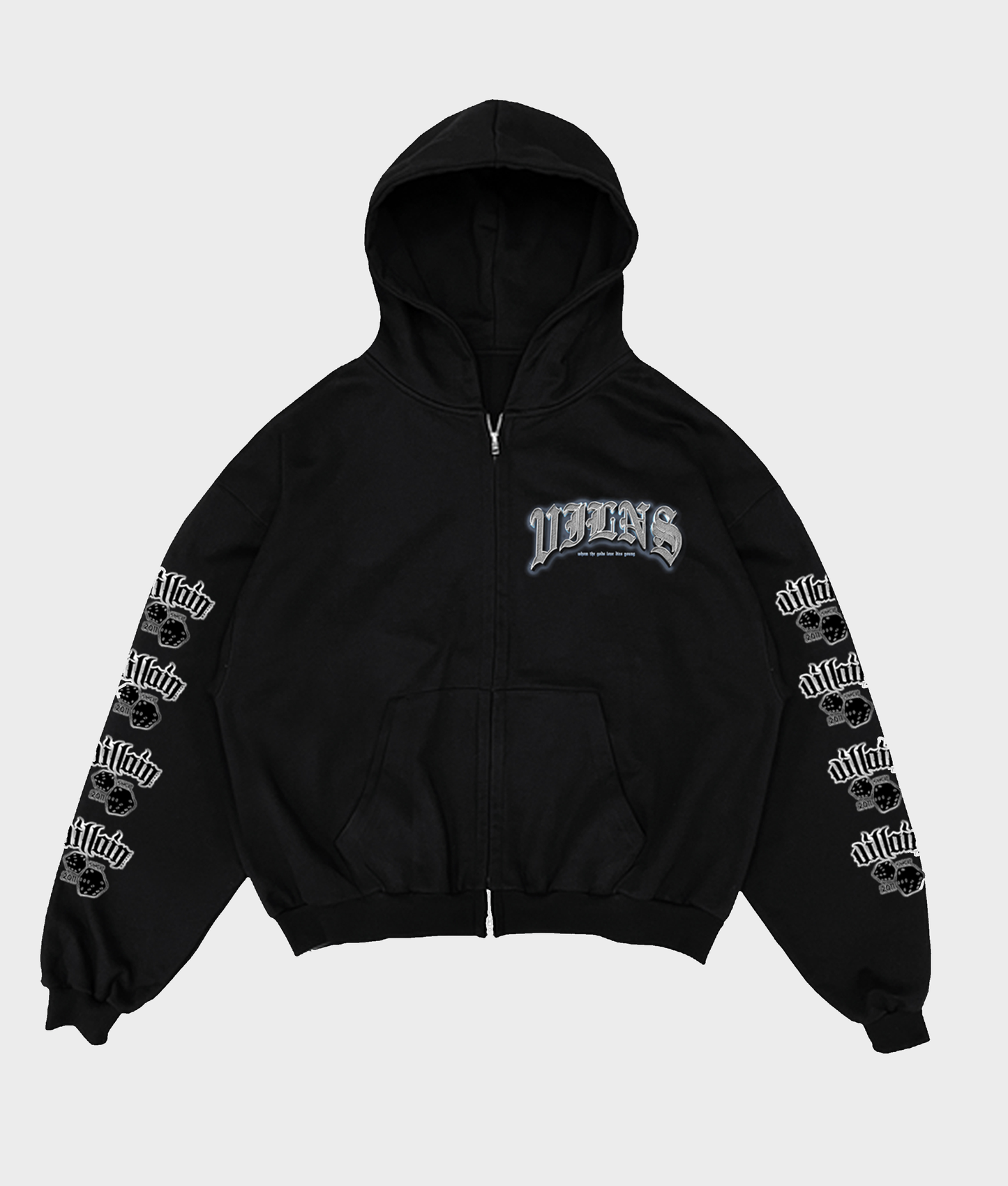 VILNS CHROME ZIP UP HOODIE