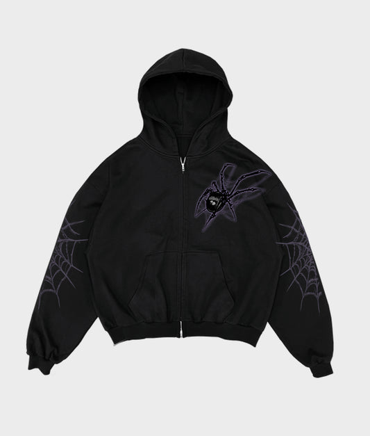 "VILNS WEB" ZIP-UP HOODIE