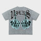FVCK EM' TEE (DARK SILVER)