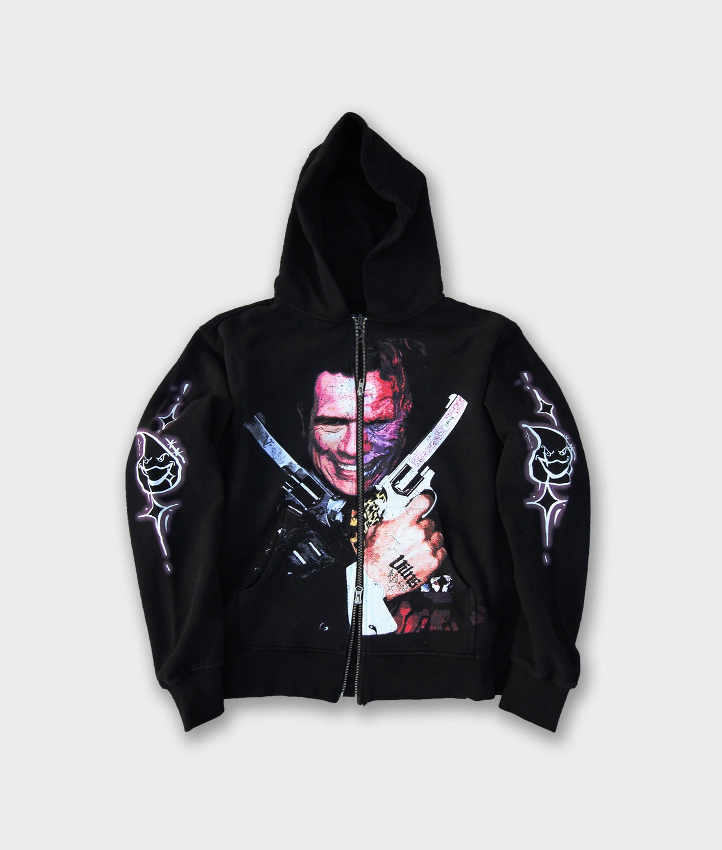 2FACE HOODIE (BLACK)