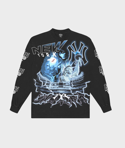 NY Freeze Long Sleeve (Off-Black)