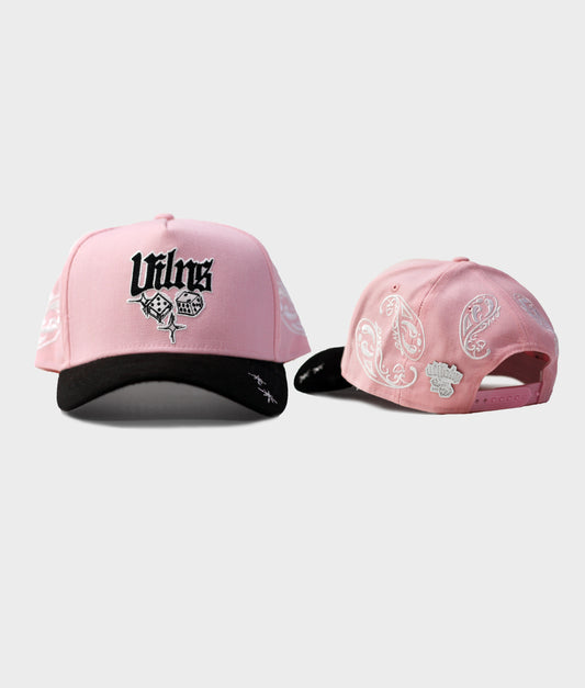 PAISLEY DICE HAT / PINK