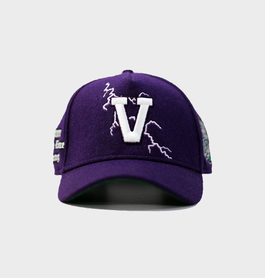 "V" Lightning Hat (Purple)