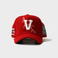 "V" LIGHTNING HAT (RED/GREEN)