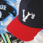 "V'$" Studded A-Frame (Blue/Red)