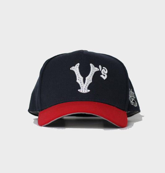 "V'$" Studded A-Frame (Blue/Red)