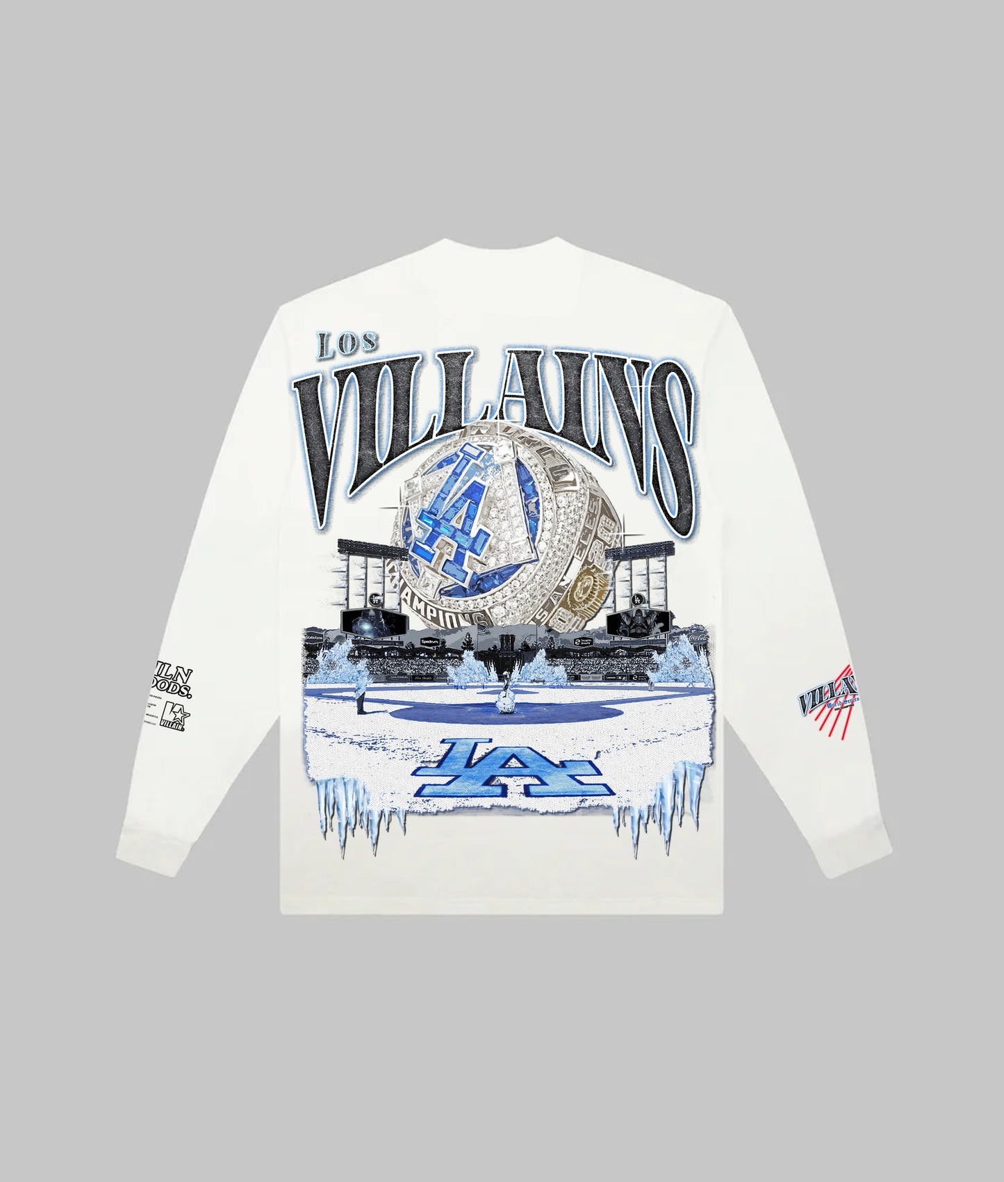 "LOS VILLAINS" LONG SLEEVE TEE